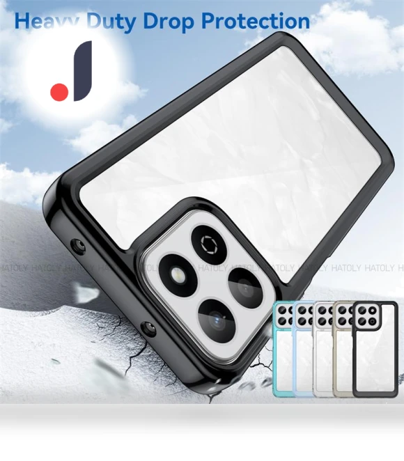 Clear PC Shockproof Silicone Phone Case — Basic Cases, WHOP-A1
