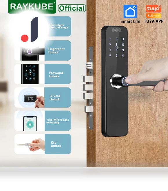 Electronic Lock with 3D Face Recognition — Smart Home Security, RAYKUBE
