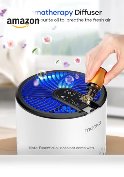 HEPA Air Purifier with Fragrance Sponge — Activated Carbon Air Purifiers, Mooka