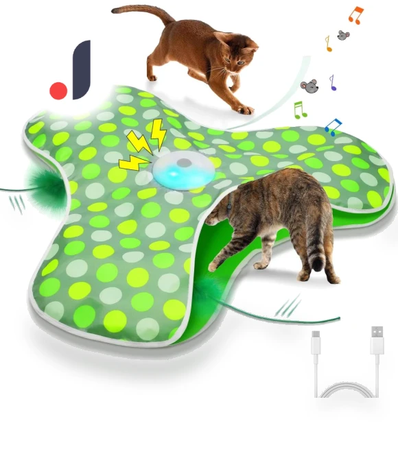 Interactive Cat Toy 'Hide and Seek' with Mouse — Cat Playthings, Fun Kitchen MALL