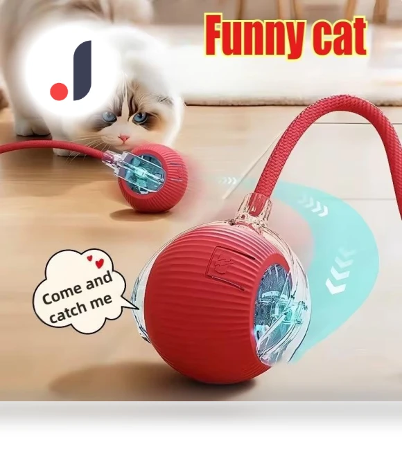 Interactive Pet Toy Ball — Cat Playthings, vinc