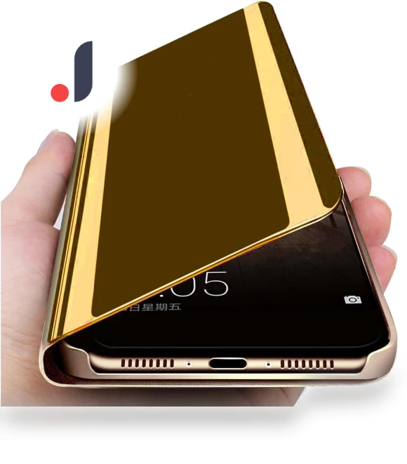 Luxury Thin Transparent Smart Mirror Case with Magnetic Flip Stand — Phone Accessories, Uav parts center