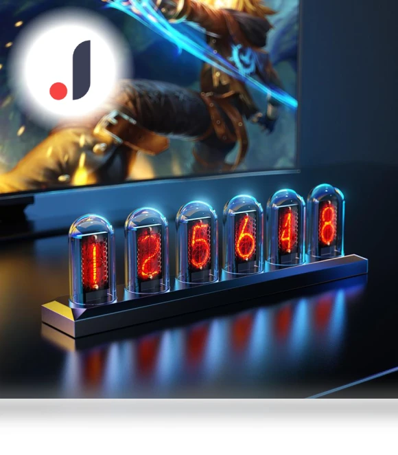 RGB Glow Tube Clock — Clocks, Explorer Outdoors