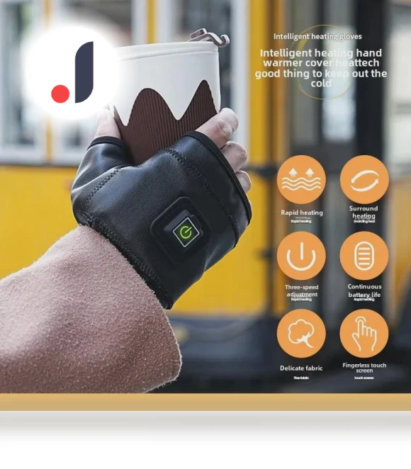 Smart Heated Half-Finger Gloves — Gloves, StrideBox