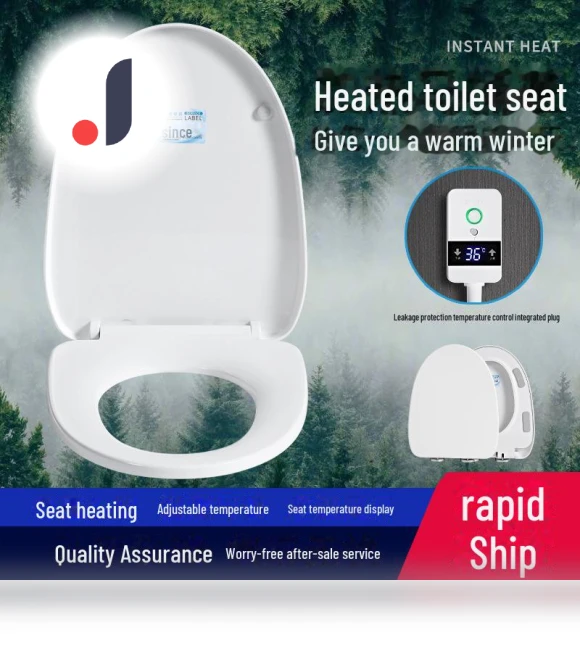 Smart Toilet Seat Cover with Adjustable Temperature and Heating — Lid & Tank Covers, WoW Home