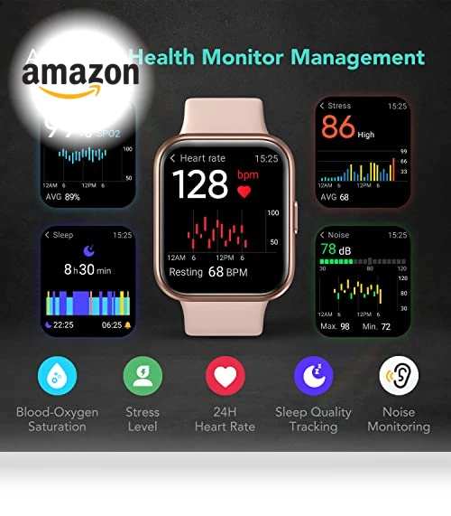 Smart Watch with Alexa Built-in & Bluetooth Call — Smartwatches, SKG