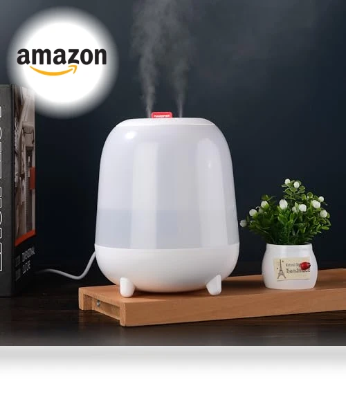 Ultrasonic Cool Mist Humidifier with Nightlight — Air Moisturizers, Sibosz