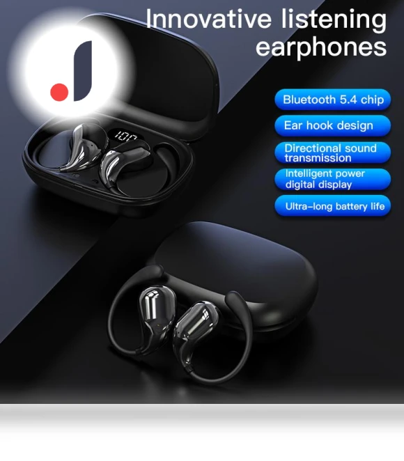 Wireless Earhook Headphones — In-Ear Headphones, Meiteai-Electronics