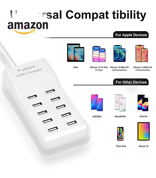 10-Port USB Charger Station — Chargers, WuHanJingJiKaiFaQuJingChengDianZiChanPinJingYingBu