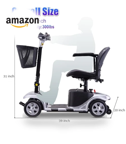 4 Wheels Electric Mobility Scooter — Rolling Walkers, DOUBLE GLOBAL INC