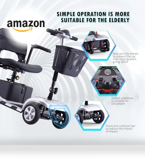 4 Wheels Electric Mobility Scooter — Rolling Walkers, DOUBLE GLOBAL INC