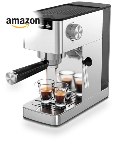 9 Bar Espresso Machine with Steam Frother — Coffee & Espresso Combos, COWSAR
