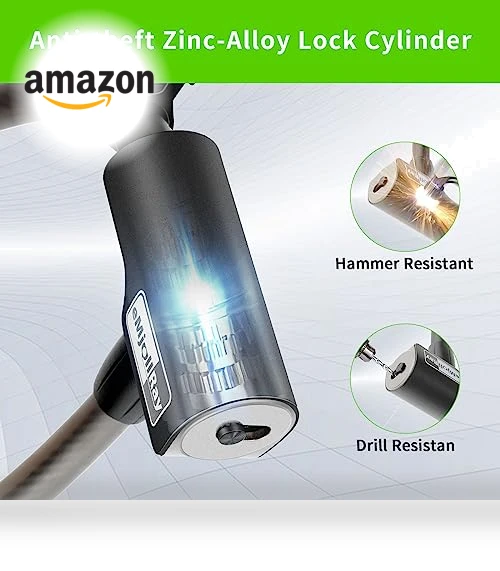 Anti Theft Cable Lock with Mounting Bracket — Cable Security, eMjollRay