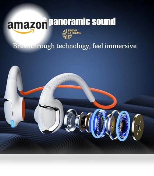 Bone Conduction Running Headphones — Over-Ear Headphones, MOCANIO