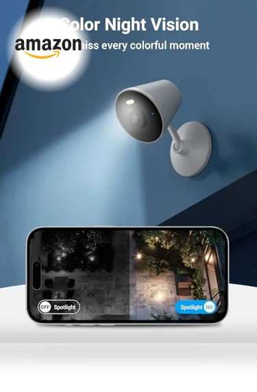 Indoor/Outdoor Security Camera — Smart Home Security, Rocktone