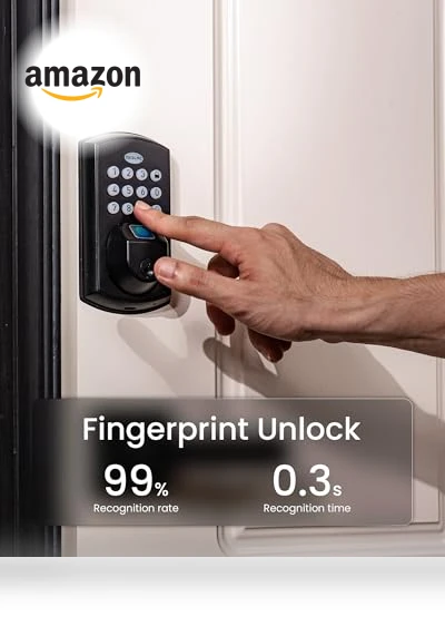 Keypad Fingerprint Door Lock — Smart Home Security, DESLOC