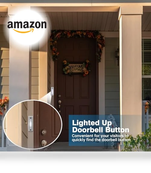 Lighted Doorbell Button — Push Buttons, Abvsdu