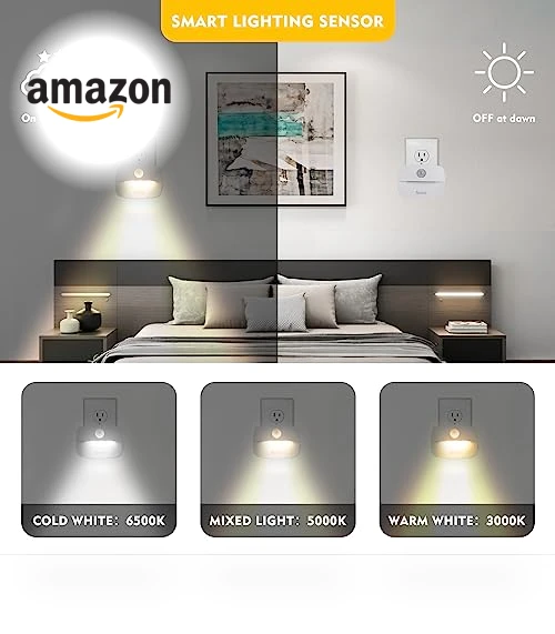 Motion Sensor Night Light Plug in 4 Pack — Night Lights, Sossi