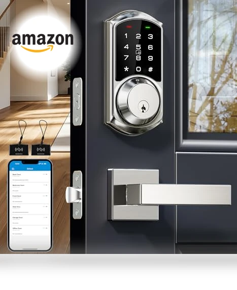 Smart Locks with 2 Lever Handle Set — Smart Home Security, Veise