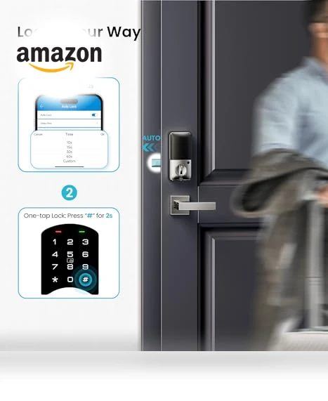 Smart Locks with 2 Lever Handle Set — Smart Home Security, Veise