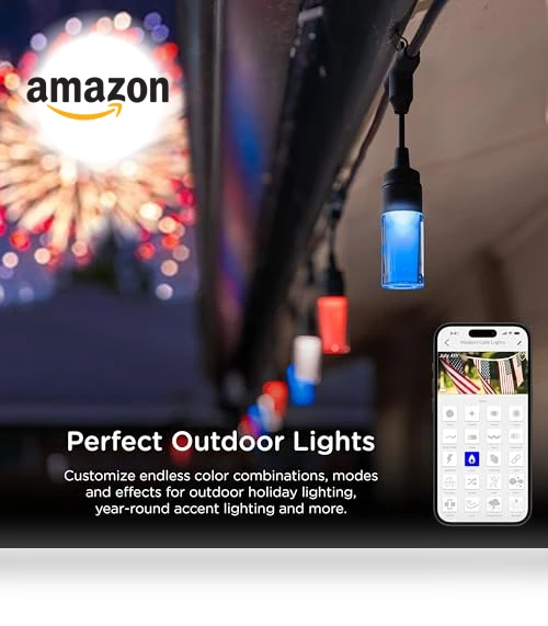 Vibe Modern Cafe Lights — String Lights, Enbrighten