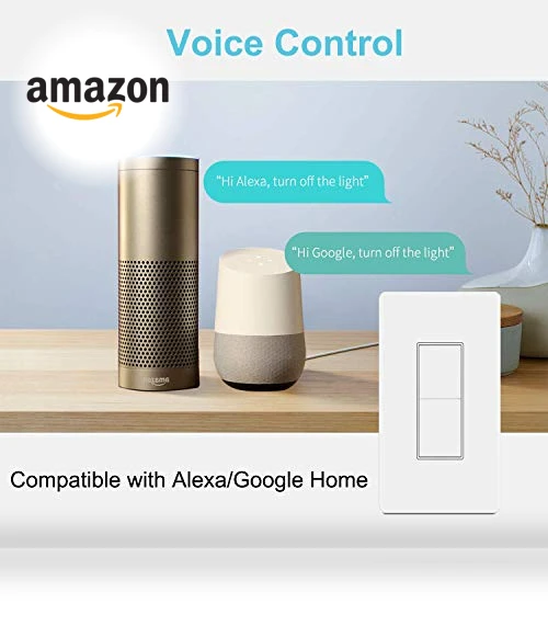 WiFi Smart Double Switch Button — Dimmer Switches, Youngzuth