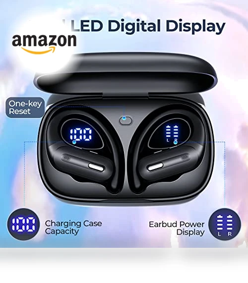 Wireless Earbuds with ANC and Wireless Charging — In-Ear Headphones, OFNEX