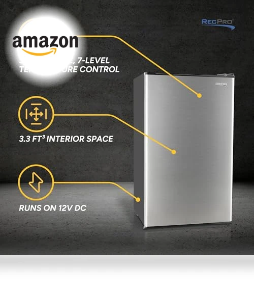 12V RV Refrigerator — Mini Fridges, RecPro