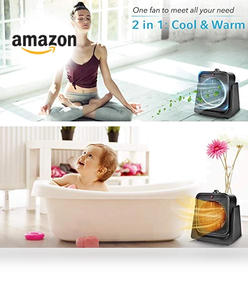 2 in 1 Fan and Heater Combo — Portable Heating Solutions, TRUSTECH