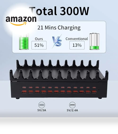 300W Charging Station for Multiple Devices — Power Hubs, Dongguan Zeen Tengxiang Technology Co., Ltd