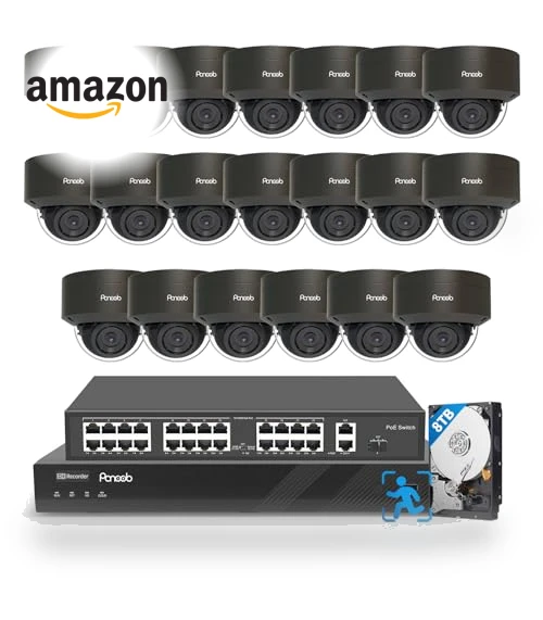 32 Channel Security Camera System 4K — Smart Home Security, PANOOB