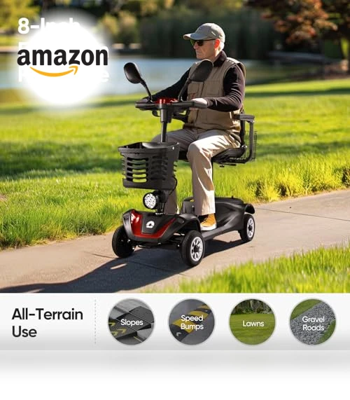 Compact 4 Wheel Mobility Scooter — Push Scooters, VERPAL