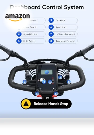 Compact 4 Wheel Mobility Scooter — Electric Self-Balancing Scooters, VERPAL