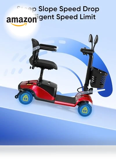 Compact 4 Wheel Mobility Scooter — Electric Self-Balancing Scooters, VERPAL