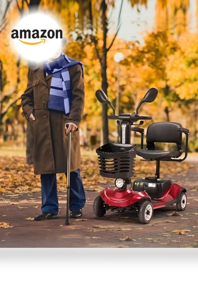 Compact 4 Wheel Mobility Scooter — Electric Self-Balancing Scooters, VERPAL