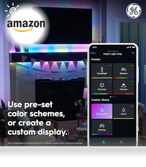 Dynamic Effects Smart LED Light Strip with Music Sync — LED Strips, Cync
