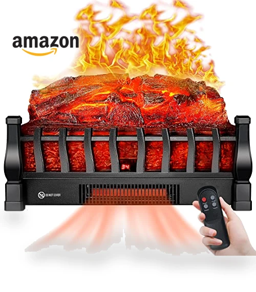 Electric Fireplace Logs Inserts Heater — Portable Heating Solutions, Alpaca