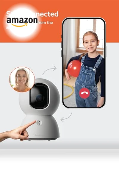 Indoor Pan-Tilt Security Camera — Smart Home Security, Sensforge