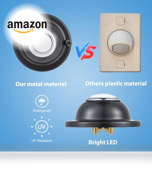 LED Round Door Bell Switch — Push Buttons, RANERVZ