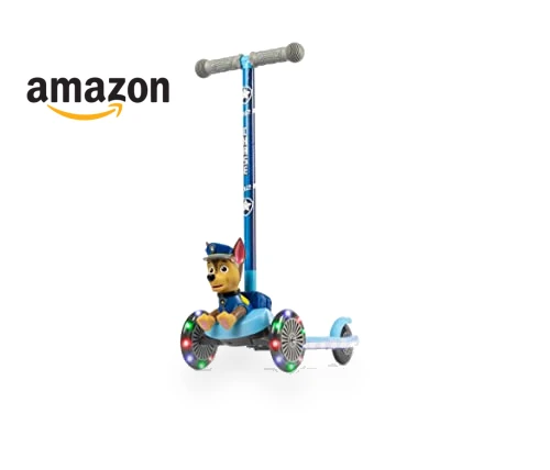 Self-Balancing 3 Wheeled Scooter with Light Up Wheels & Deck — Push Scooters, Voyager