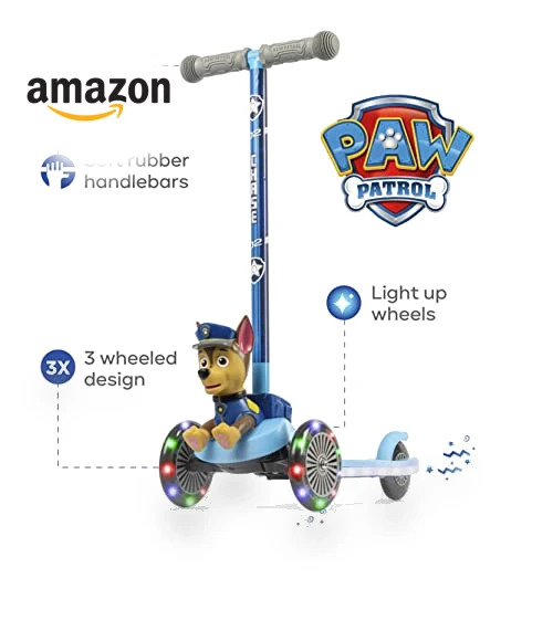 Self-Balancing 3 Wheeled Scooter with Light Up Wheels & Deck — Push Scooters, Voyager