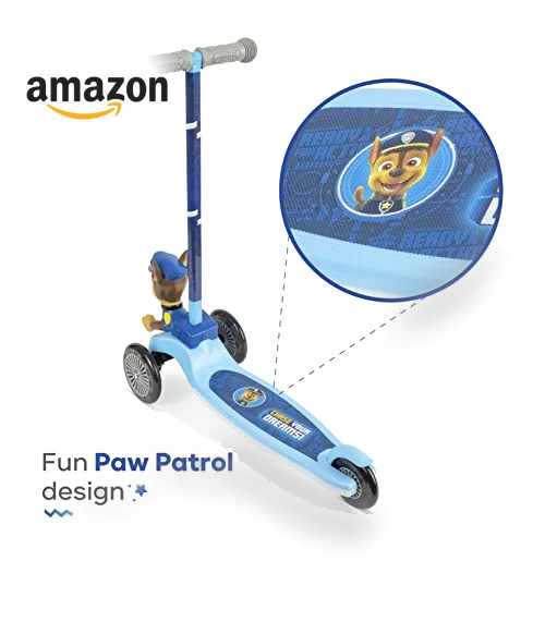 Self-Balancing 3 Wheeled Scooter with Light Up Wheels & Deck — Push Scooters, Voyager