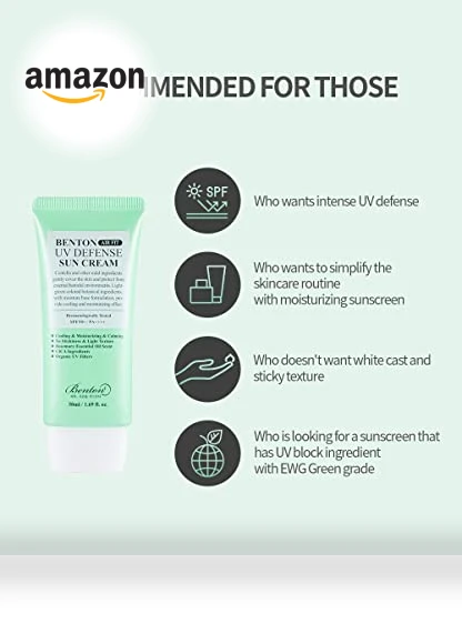 UV Defense Sun Cream — Body Sun Protection, Benton