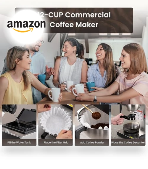 12-Cup Commercial Coffee Maker — Coffee Makers, SYBO