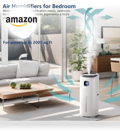 15L Humidifiers for Bedroom Large Room — Air Moisturizers, KZF
