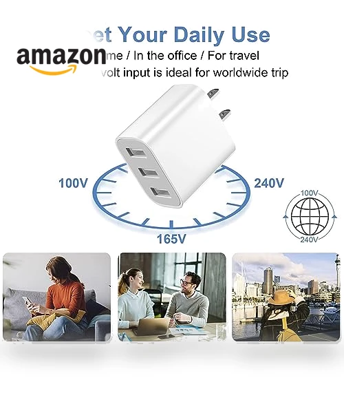 3-Port USB Wall Charger — Chargers, XIANGHONGYIAN