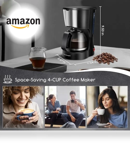 4 Cup Coffee Maker — Brewing Excellence, Aigostar