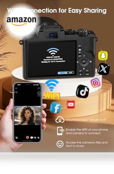 8K Digital Camera — Mirrorless Cameras, YOODEE