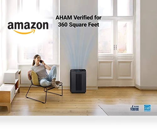 Air Purifier with True HEPA, PlasmaWave and Odor Reducing Washable AOC Carbon Filter — Activated Carbon Air Purifiers, Winix