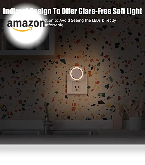 Dimmable Night Light with Dust to Dawn Sensor — Night Lights, EHENMALOM
